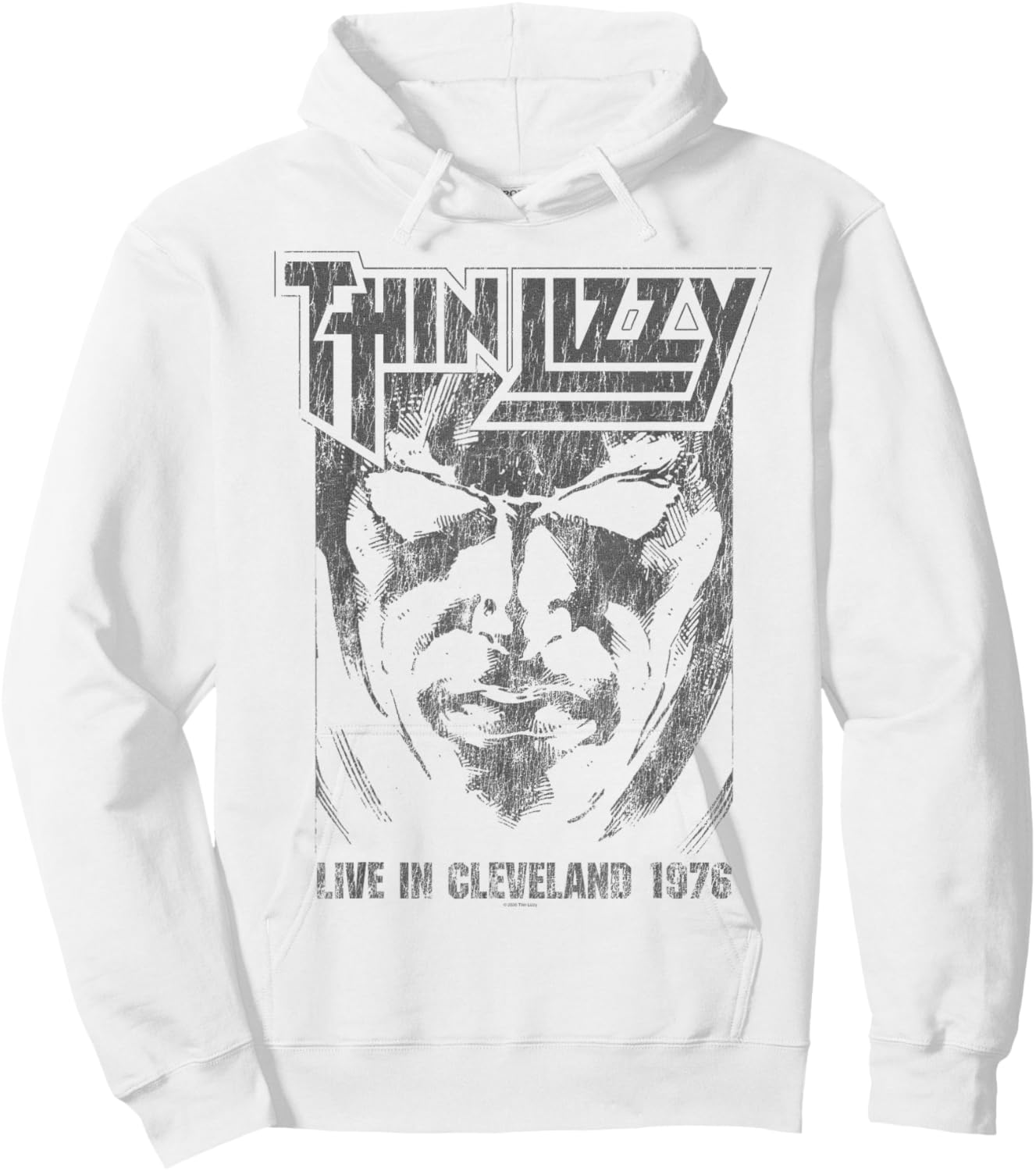 Thin Lizzy Jailbreak Album Cleveland Hoodie - Hoodie | White
