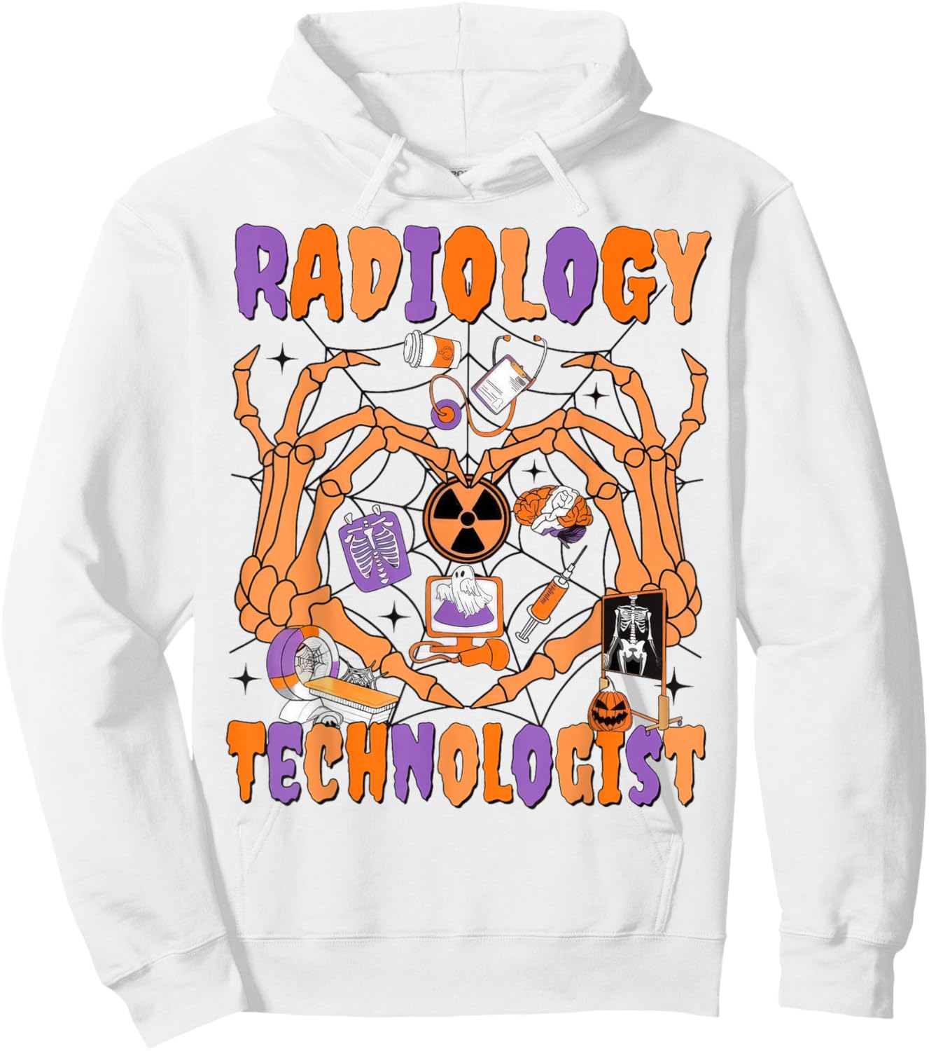 Halloween Radiology Fall Autumn RAD Tech X-ray Technologist Hoodie - Hoodie | White