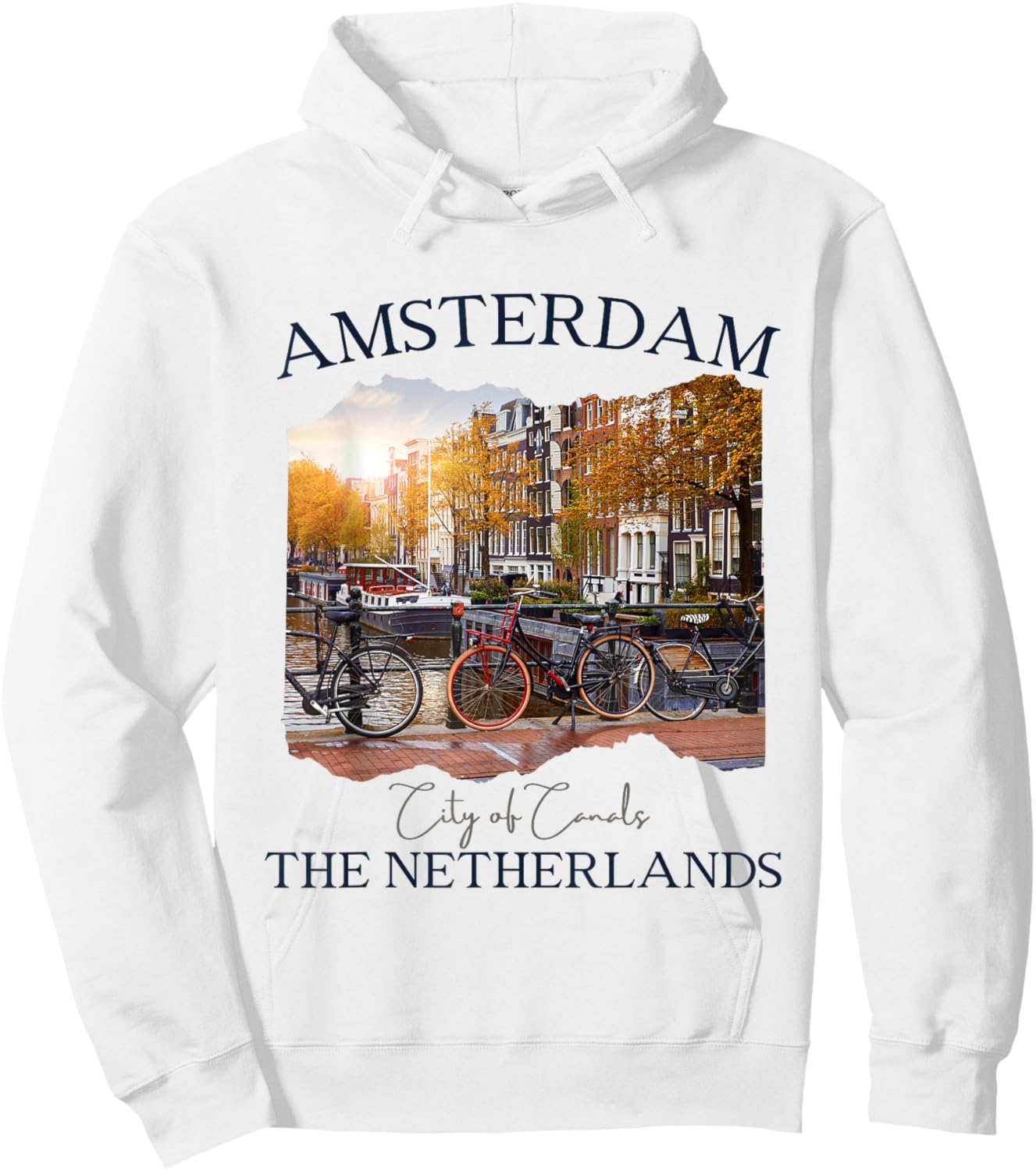 Amsterdam The Netherlands Tourist Souvenir Men Women Kids Hoodie - Hoodie | White