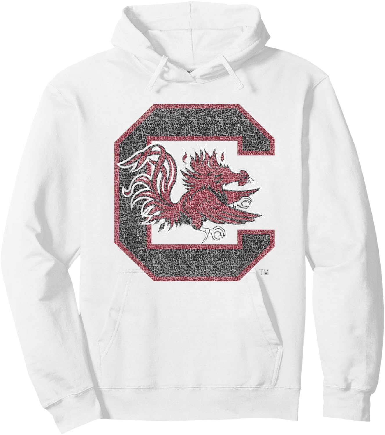 South Carolina Gamecocks Vintage Icon Heather Gray Hoodie - Hoodie | White