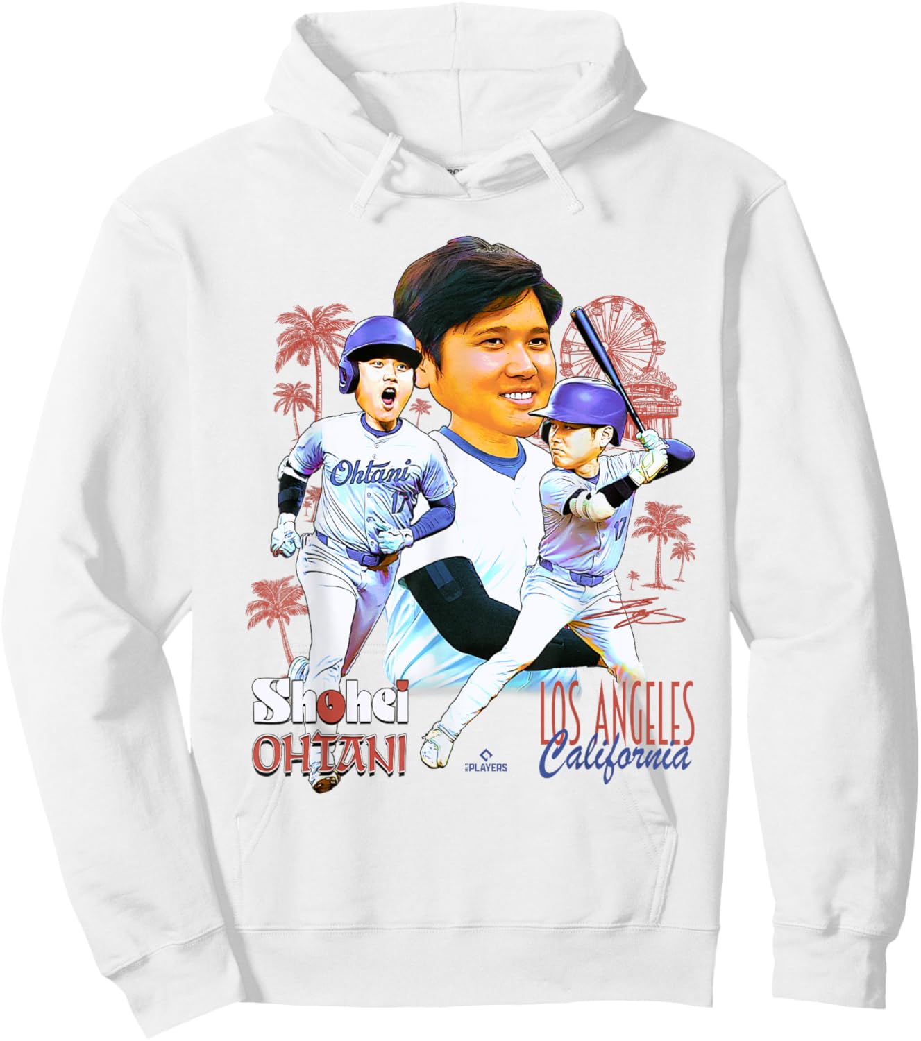 Shohei Ohtani | Los Angeles D Baseball Players | MLBSOH701K Hoodie - Hoodie | White