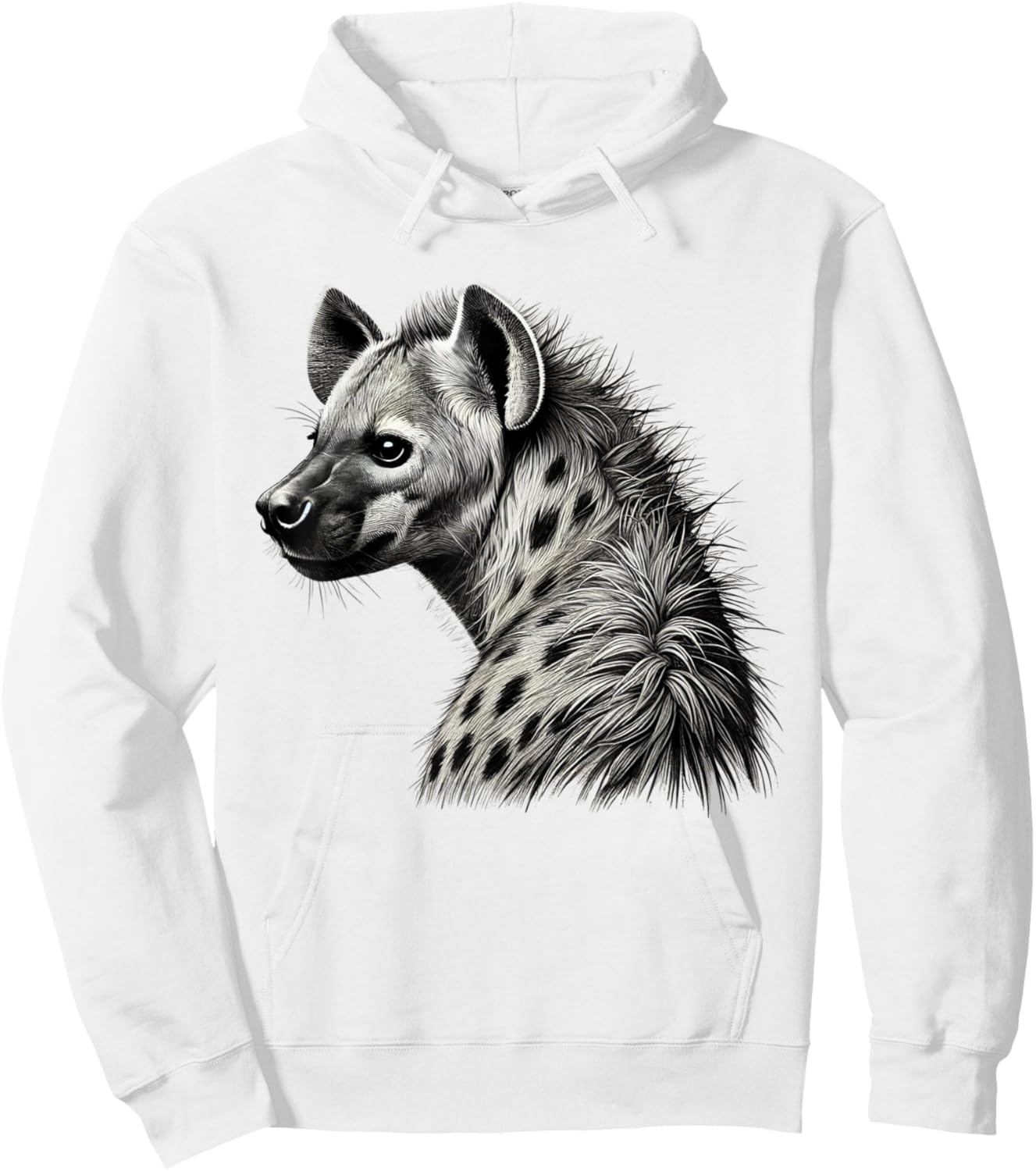 Spotted Hyena Wildlife Design for Hyena Fans Hoodie - Hoodie | White