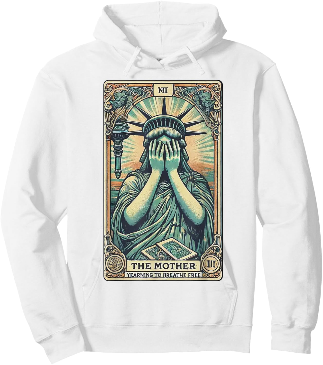The Mother Crying Sculpture liberties Hoodie - Hoodie | White