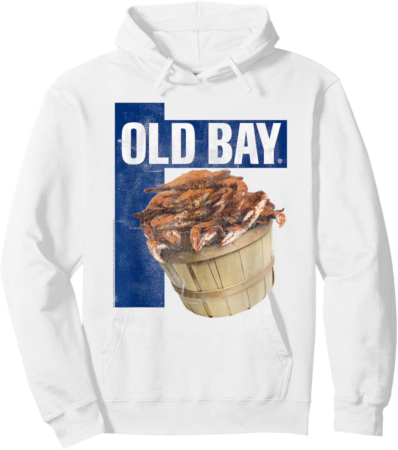 Old Bay Crab Seasoning Distressed Hoodie - Hoodie | White