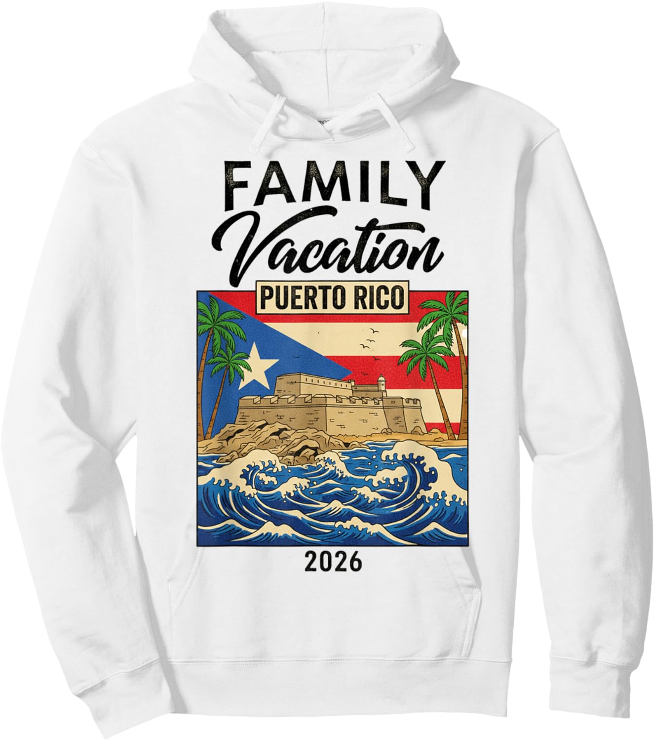 Family Vacation Puerto Rico 2026 Matching in Summer Vacation Hoodie - Hoodie | White