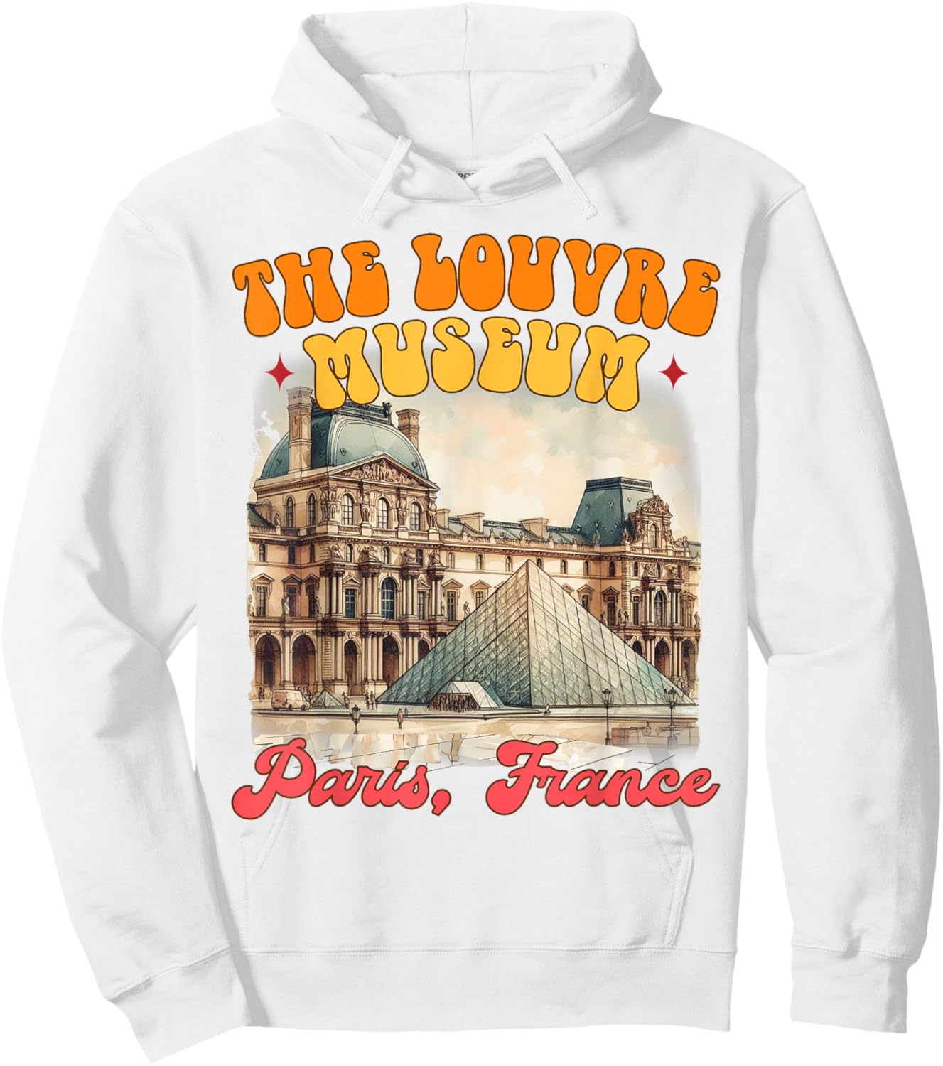 Paris Travel France Trip Vacation The Louvre Museum Paris Hoodie - Hoodie | White