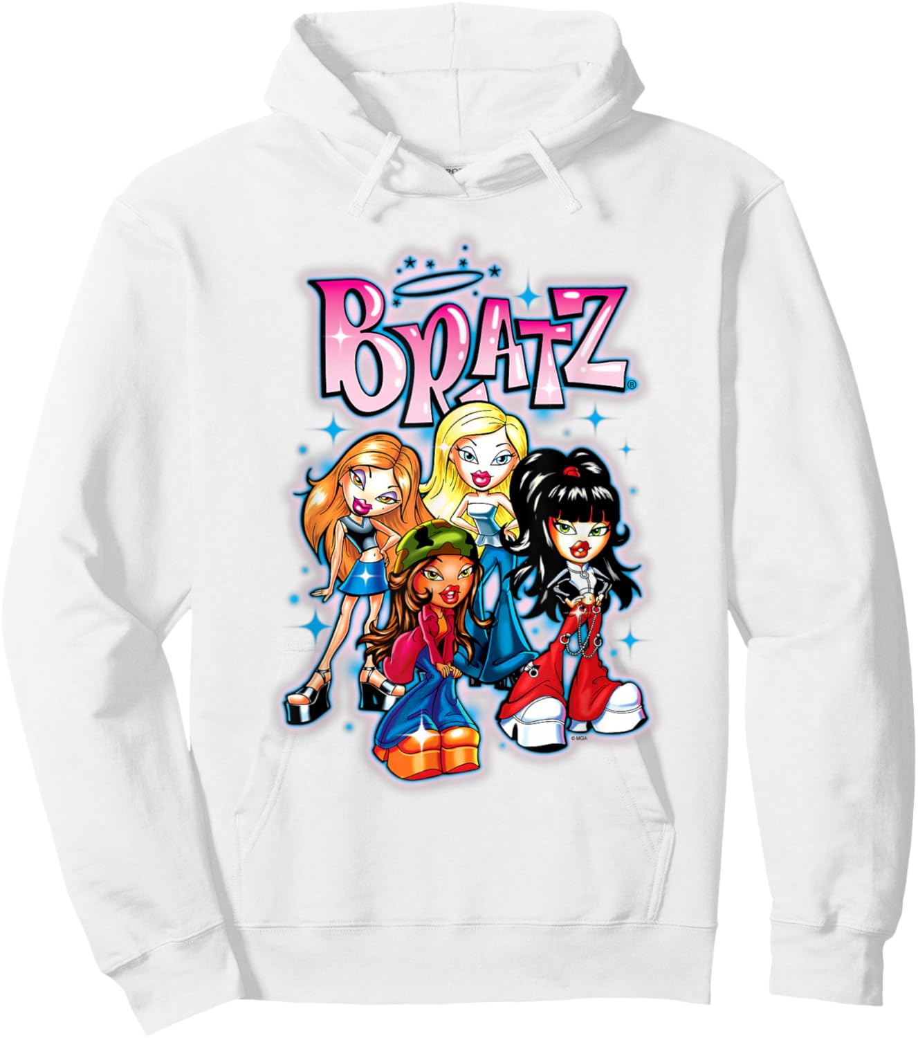 Bratz - Oversized Airbrush Hoodie - Hoodie | White