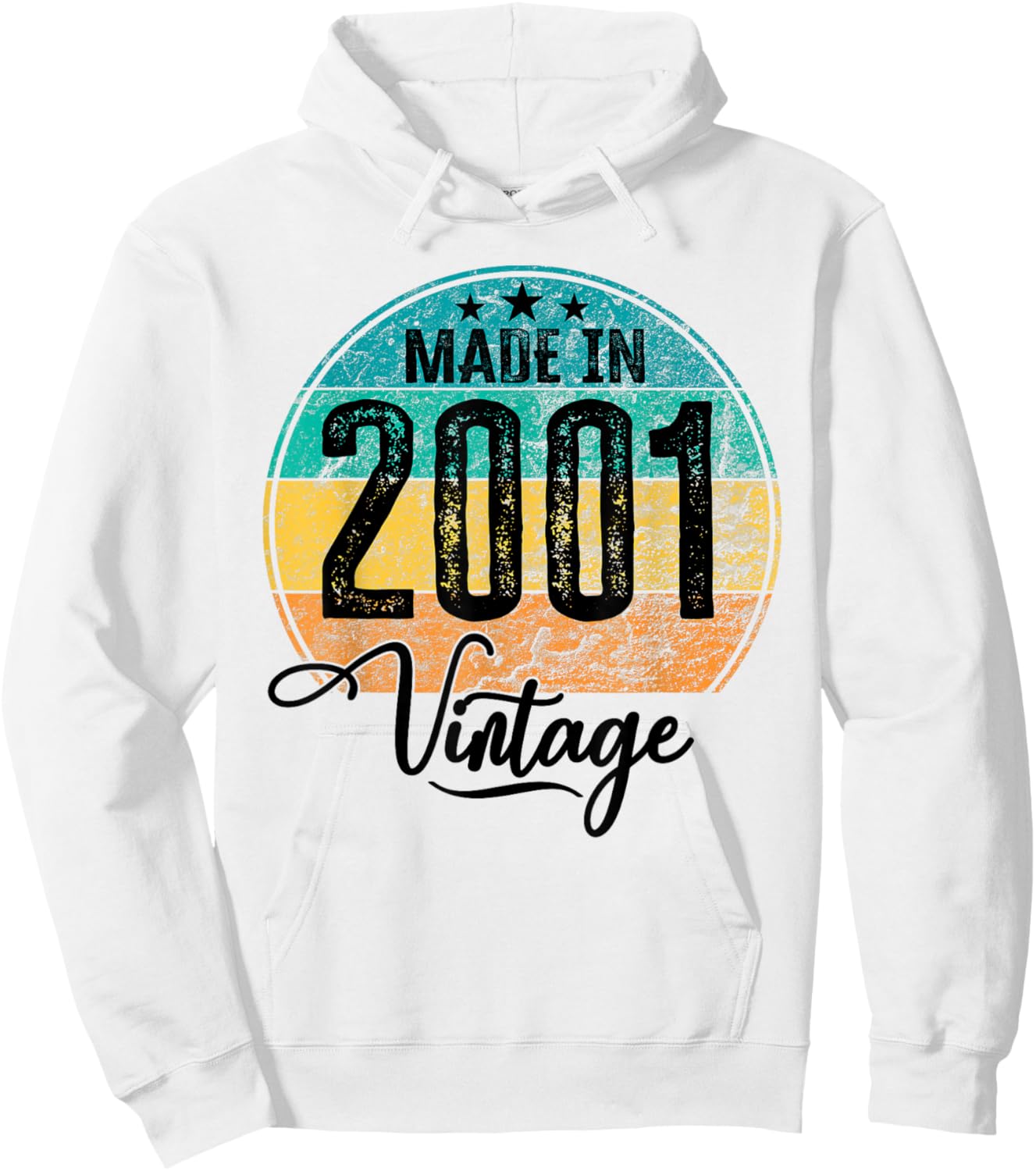 Birthday Vintage Birth Year 2001 Birthday Hoodie - Hoodie | White