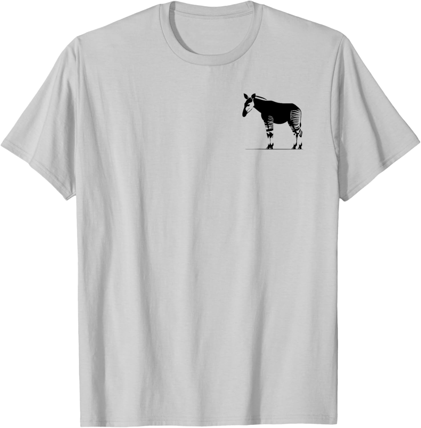 Okapi Dad Mom Lover - Monochromatic Okapi T-Shirt - T-Shirt | Ash