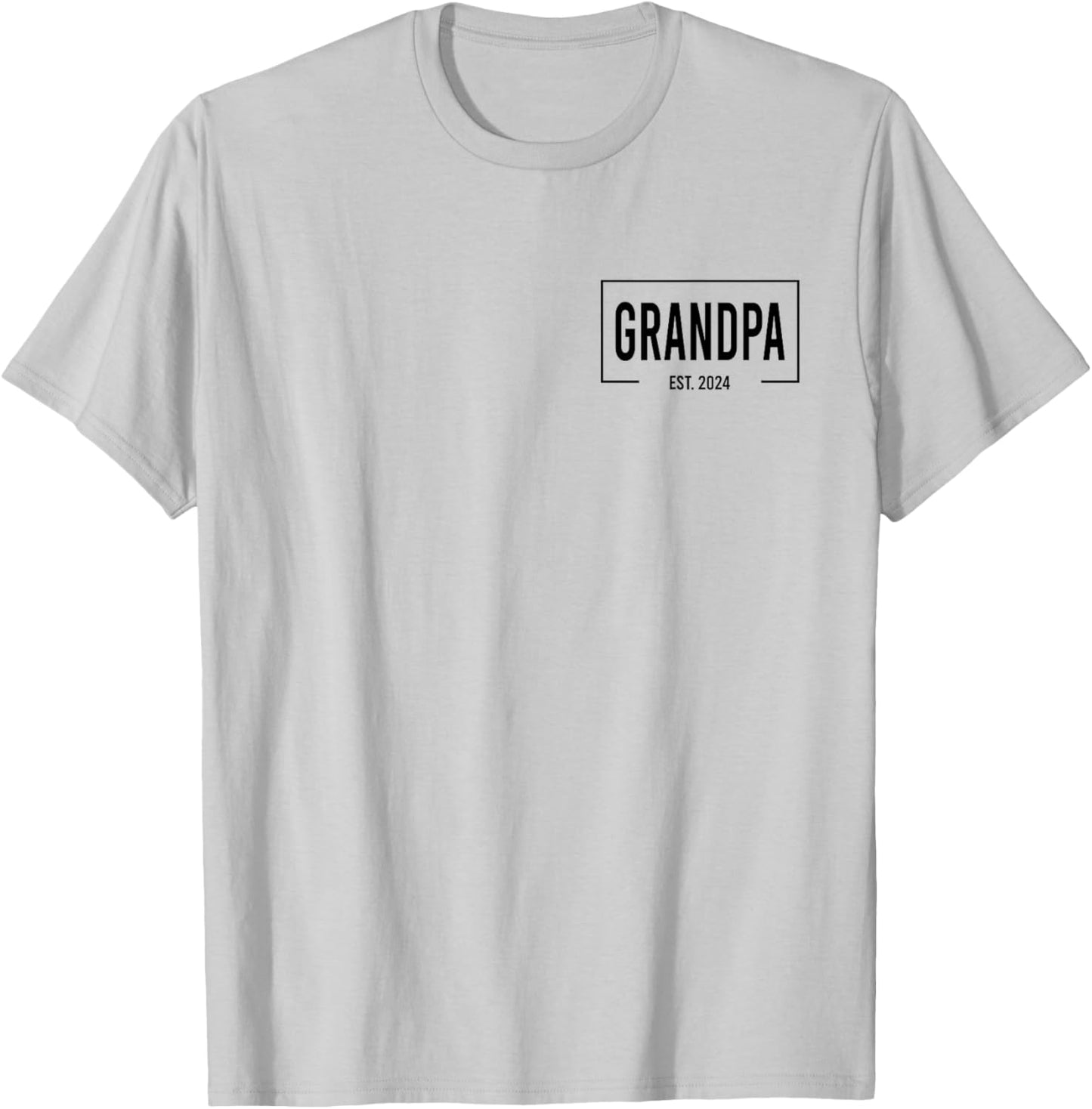 Grandpa Est. 2024 Logo Paps Loading New Grandpa T-Shirt - T-Shirt | Ash