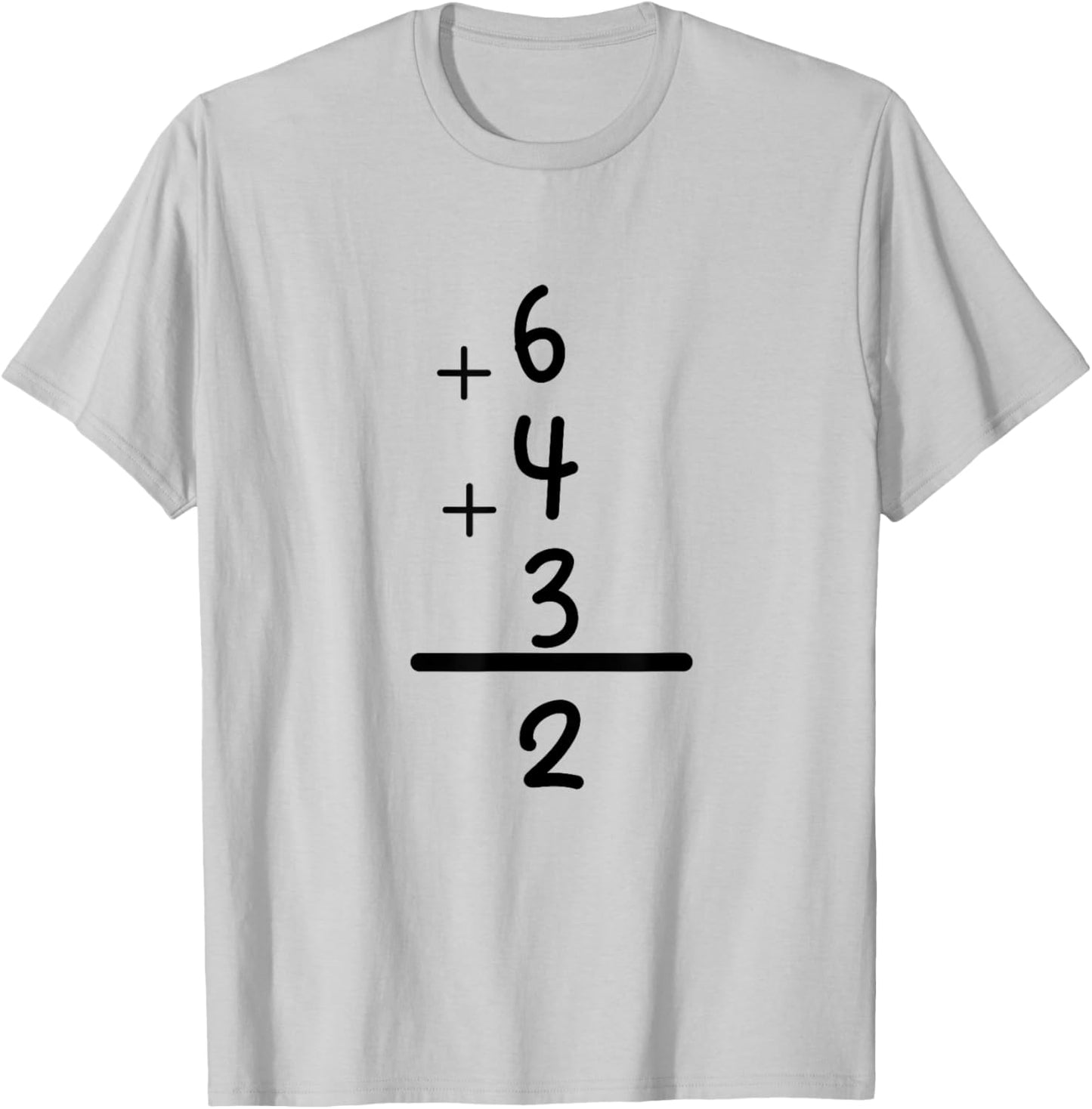 Hit It Out of the Park with Our 6+4+3=2 Baseball Double Play T-Shirt - T-Shirt | Ash