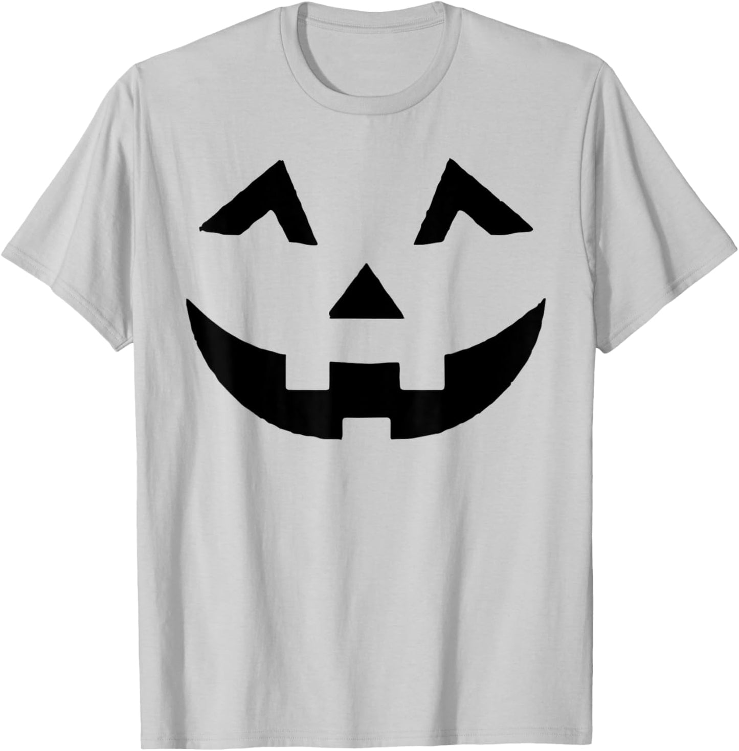 Jack O Lantern Face Pumpkin Eyelashes Hallowen Costume Funny T-Shirt - T-Shirt | Ash