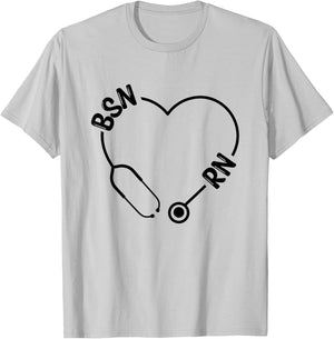 BSN RN Nurse Graduation Nursing Essentials BSN Nurses T-Shirt - T-Shirt | Ash