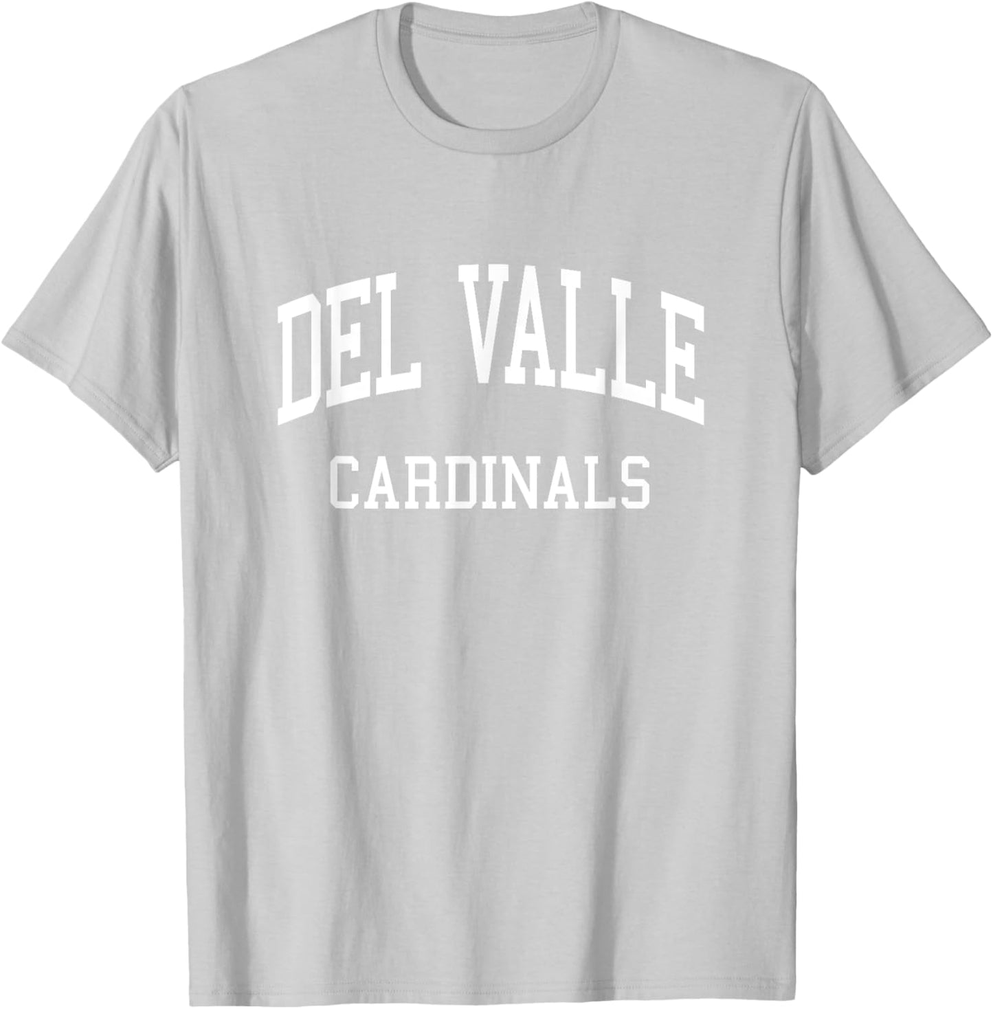 Del Valle High School HS Del Valle TX Retro Sports T-Shirt - T-Shirt | Ash