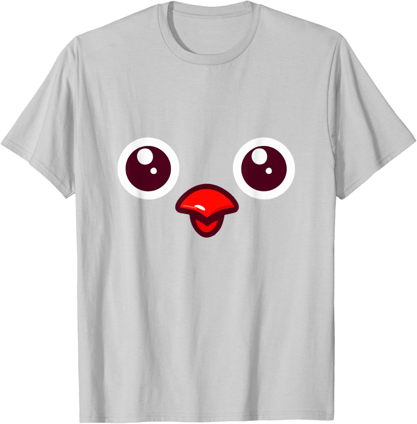 Cute Yellow Chick Face Costume For Kids Farm Animal Meme T-Shirt - T-Shirt | Ash