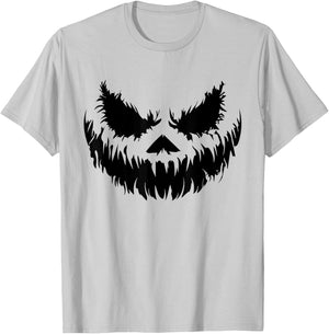 Spooky Halloween Pumpkin Jack o Latern Smile T-Shirt - T-Shirt | Ash