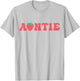 Auntie Of The Berry First Birthday Strawberry Matching Lover T-Shirt - T-Shirt | Ash
