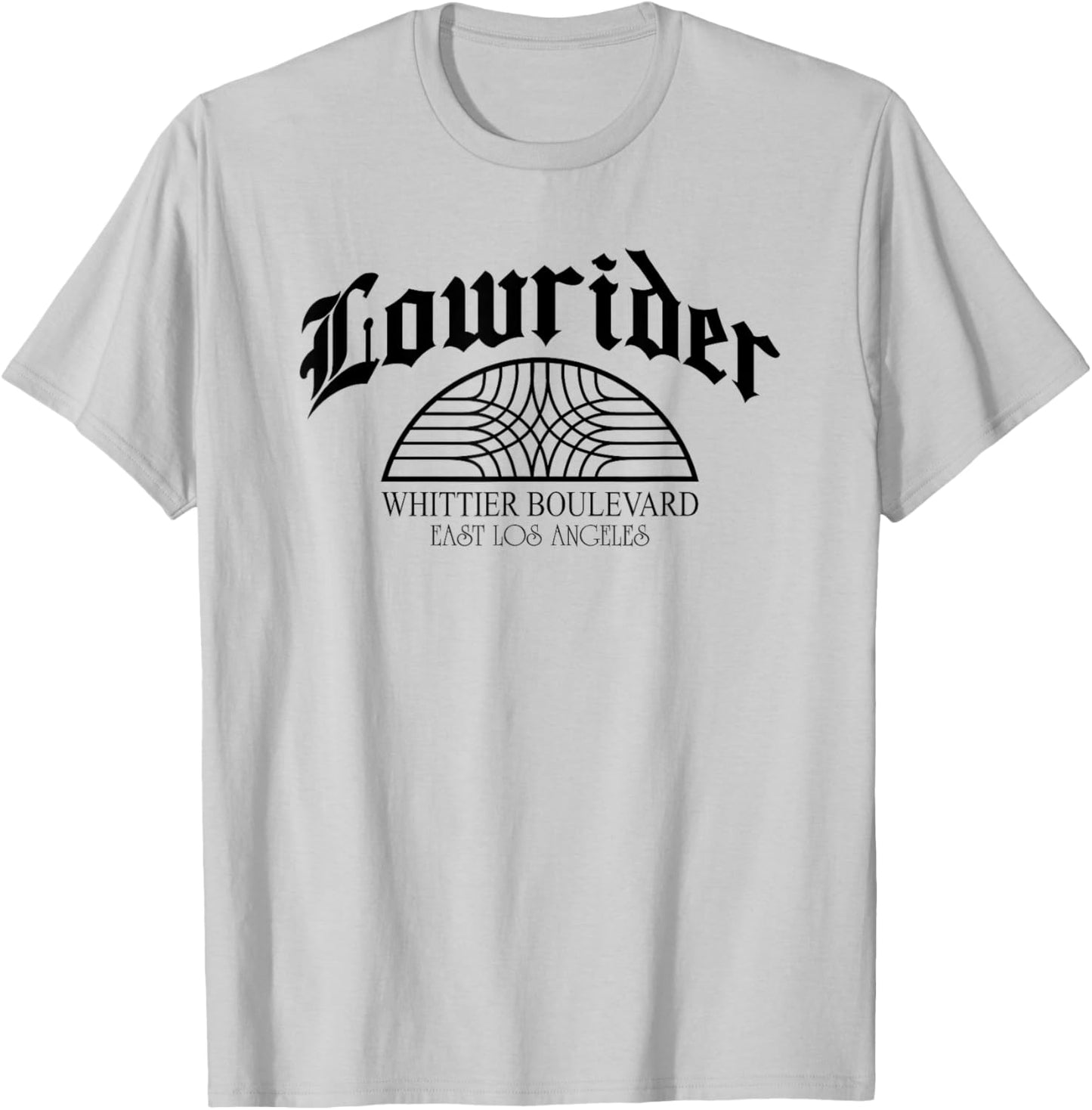 Lowrider Whittier Blvd Sign Retro Cholo Chicano Low Rider T-Shirt - T-Shirt | Ash