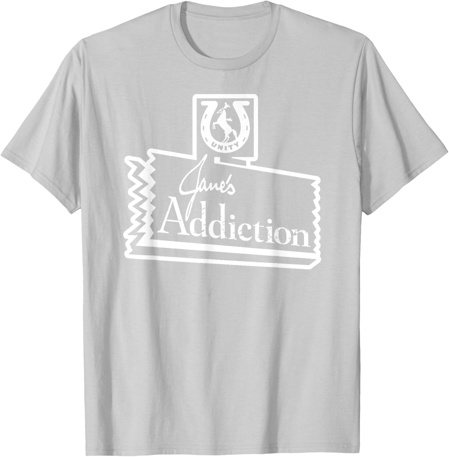 Jane’s Addiction – Horse Logo In Baby Blue T-Shirt - T-Shirt | Ash