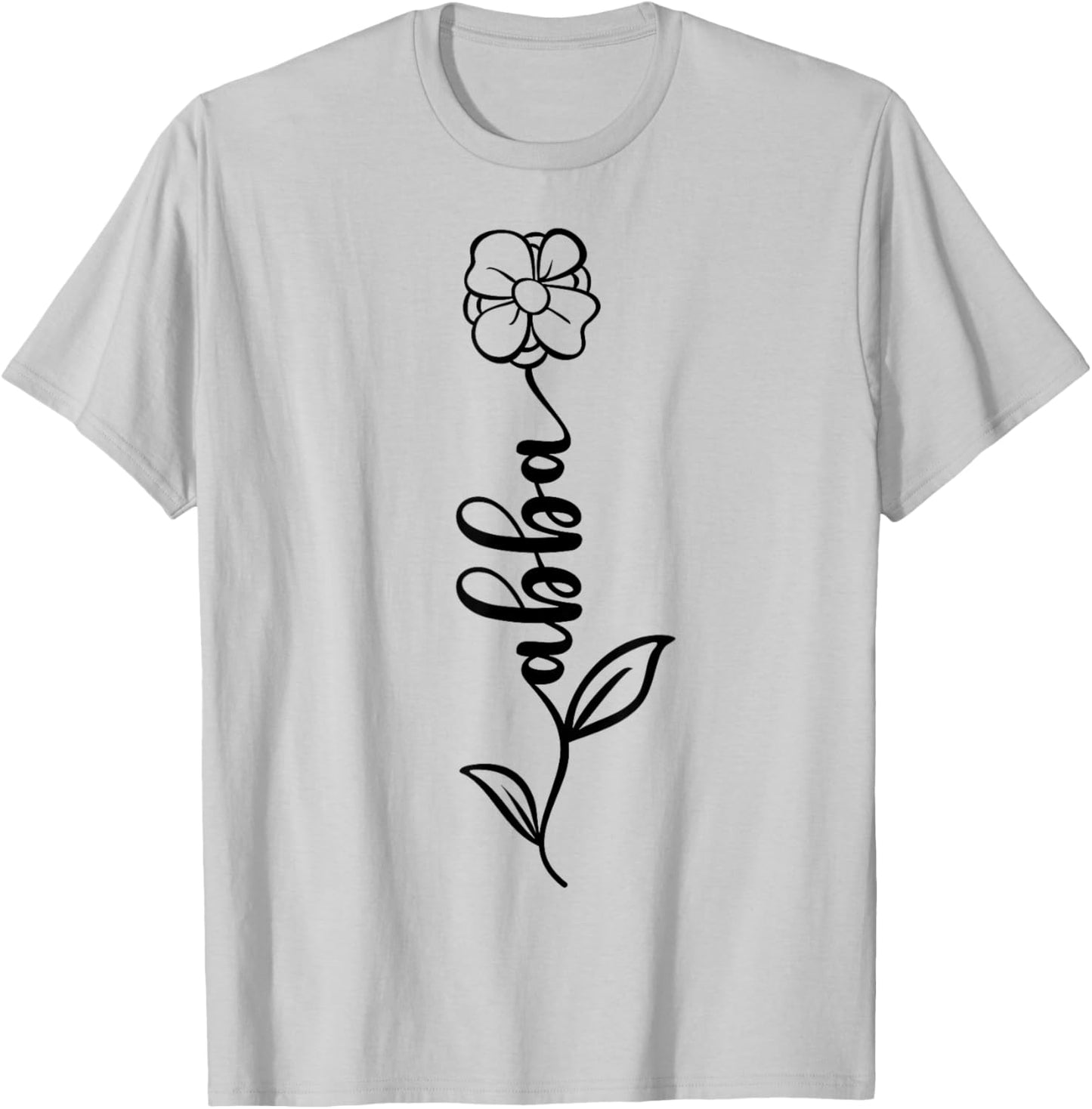 Abba Name Women Men Kids Abba Birthday Shirt Gift Abba Name T-Shirt - T-Shirt | Ash