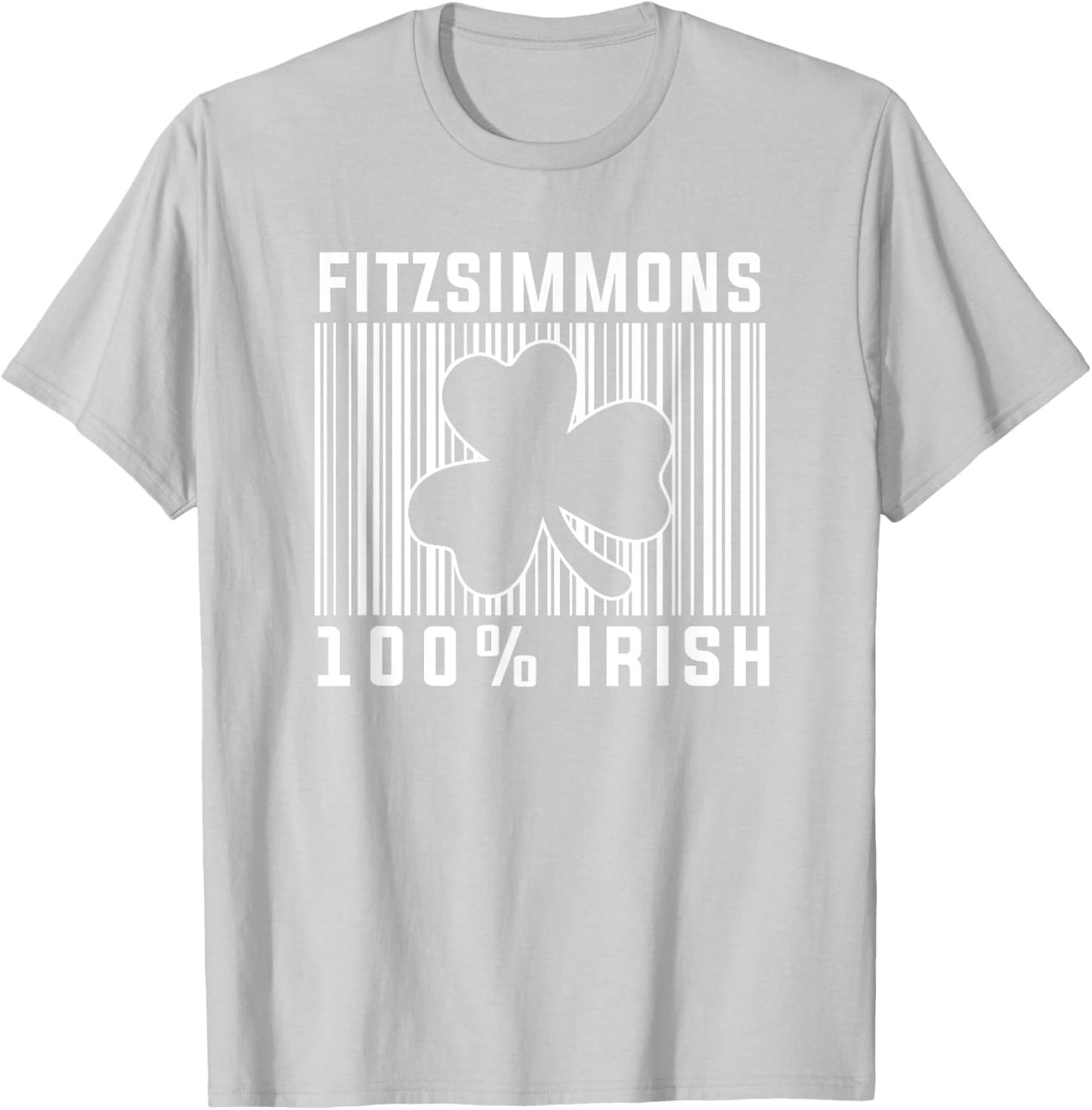 Fitzsimmons Irish Family Name T-Shirt - T-Shirt | Ash