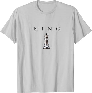 King Chess Status Royal Gamer Kings Streetwear T-Shirt - T-Shirt | Ash