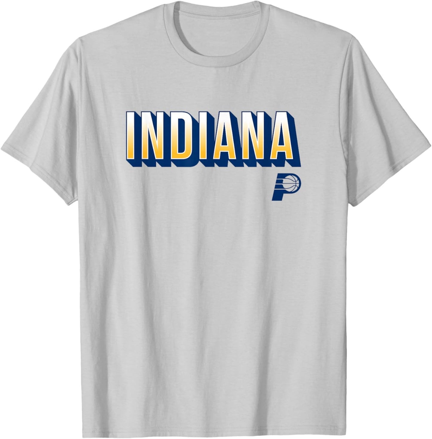 NBA - Indiana Pacers City Wordmark Logo Gold T-Shirt - T-Shirt | Ash