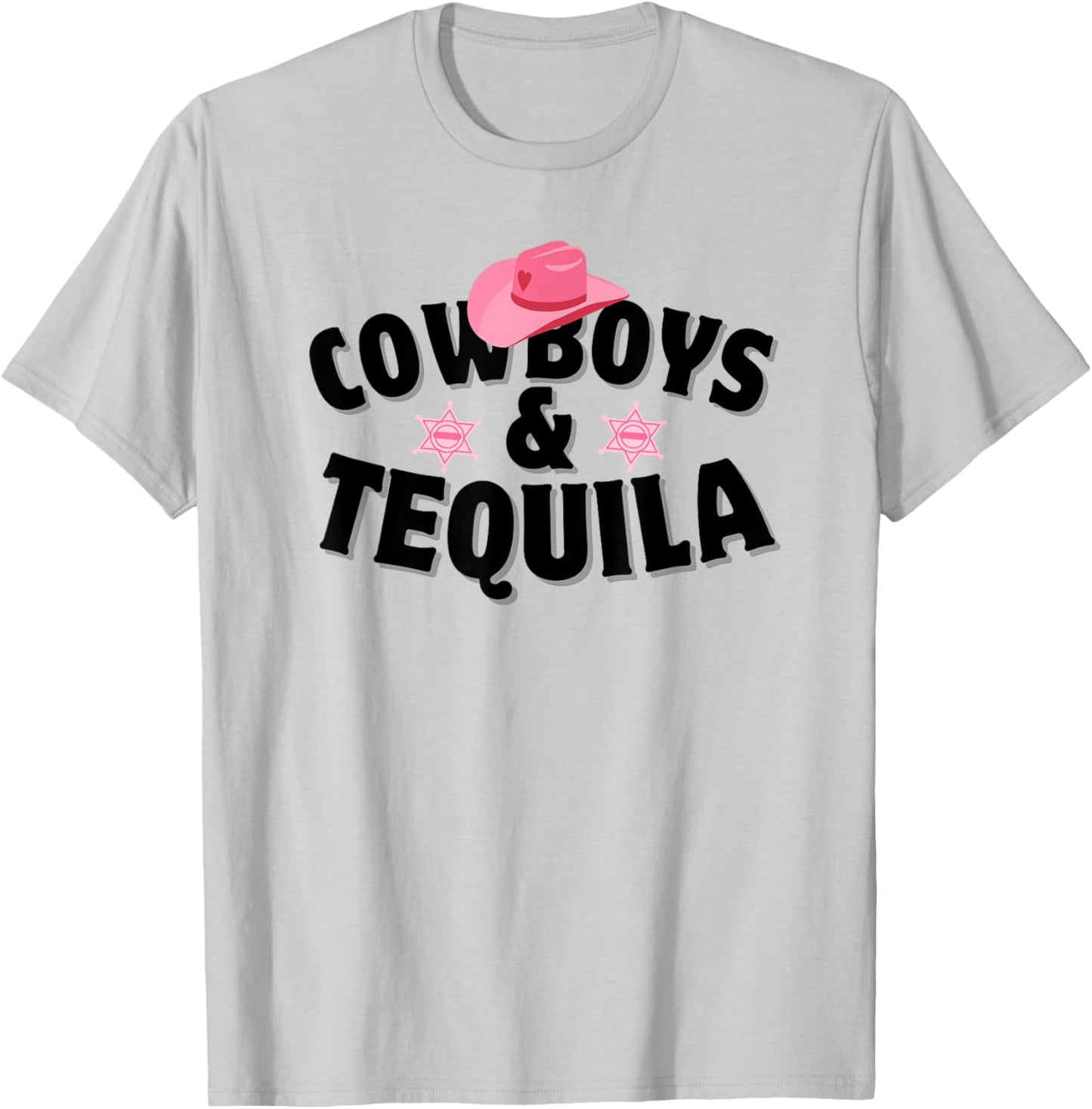 Western Cowgirl Country Music Cowboys And Tequila T-Shirt - T-Shirt | Ash