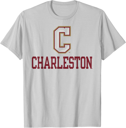 Charleston Cougars Sportsmanship White Officially Licensed T-Shirt - T-Shirt | Ash