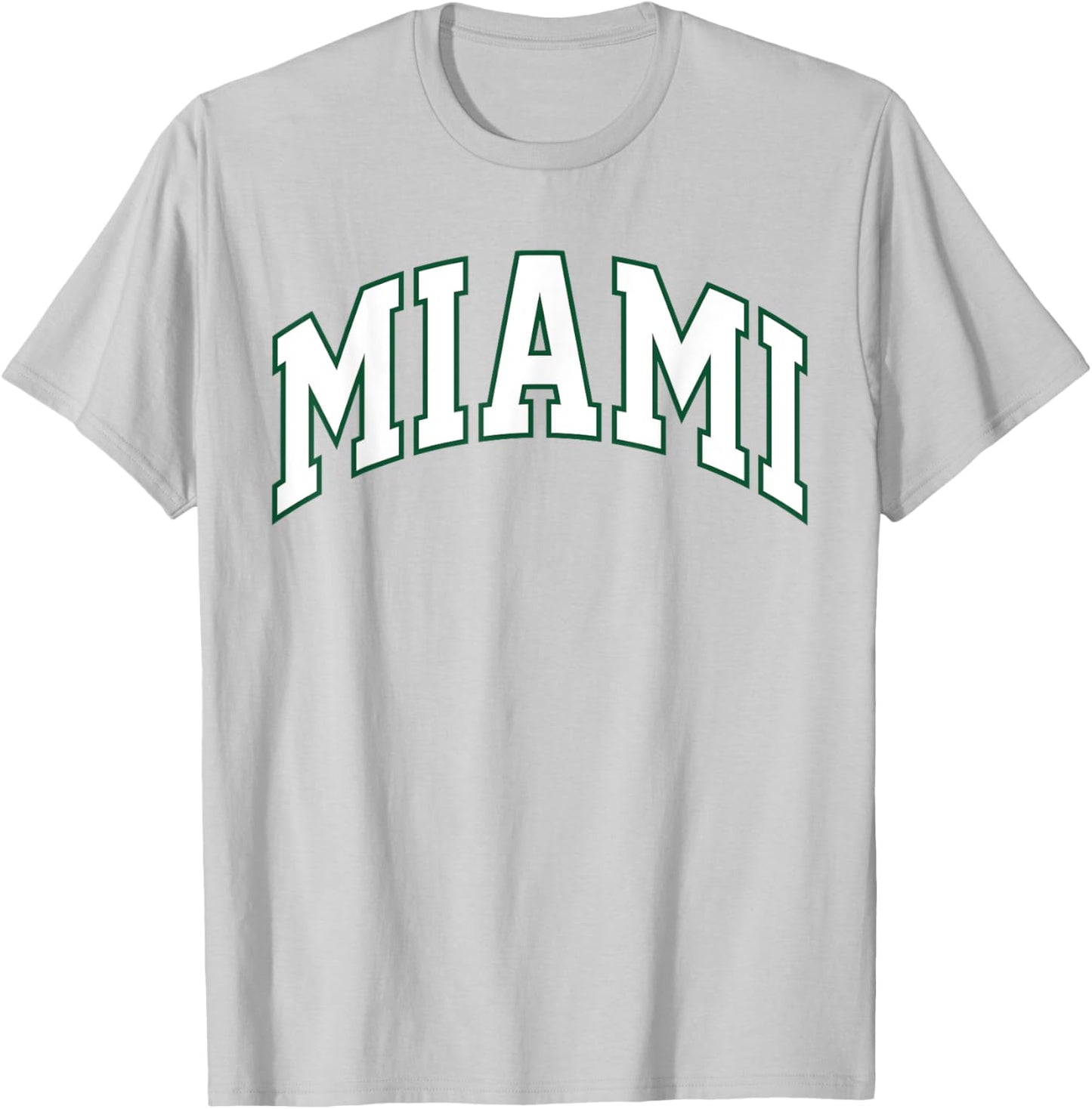 Retro Miami Men Miami Women Vintage Classic Orange Green FL T-Shirt - T-Shirt | Ash
