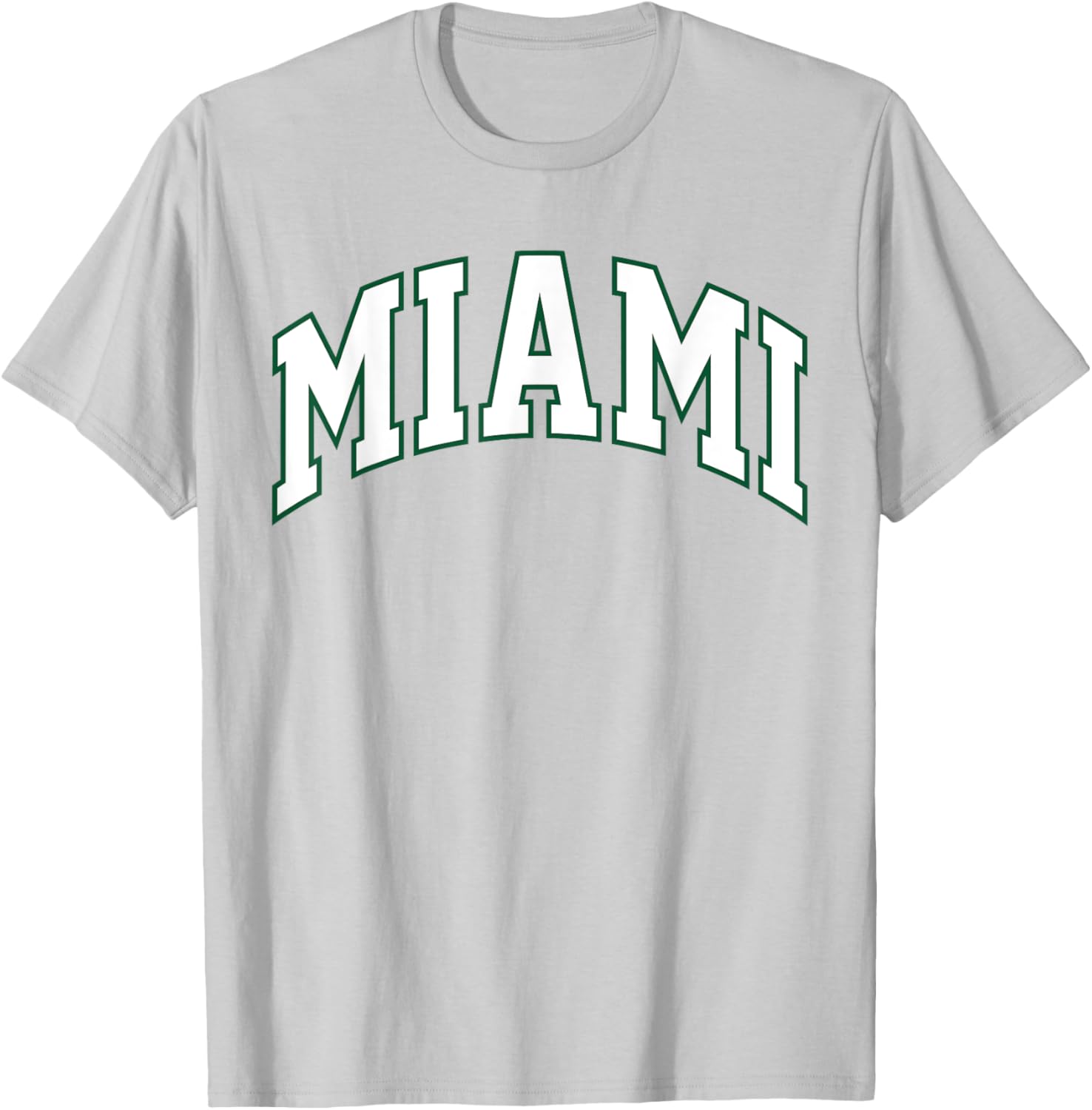Retro Miami Men Miami Women Vintage Classic Orange Green FL T-Shirt - T-Shirt | Ash