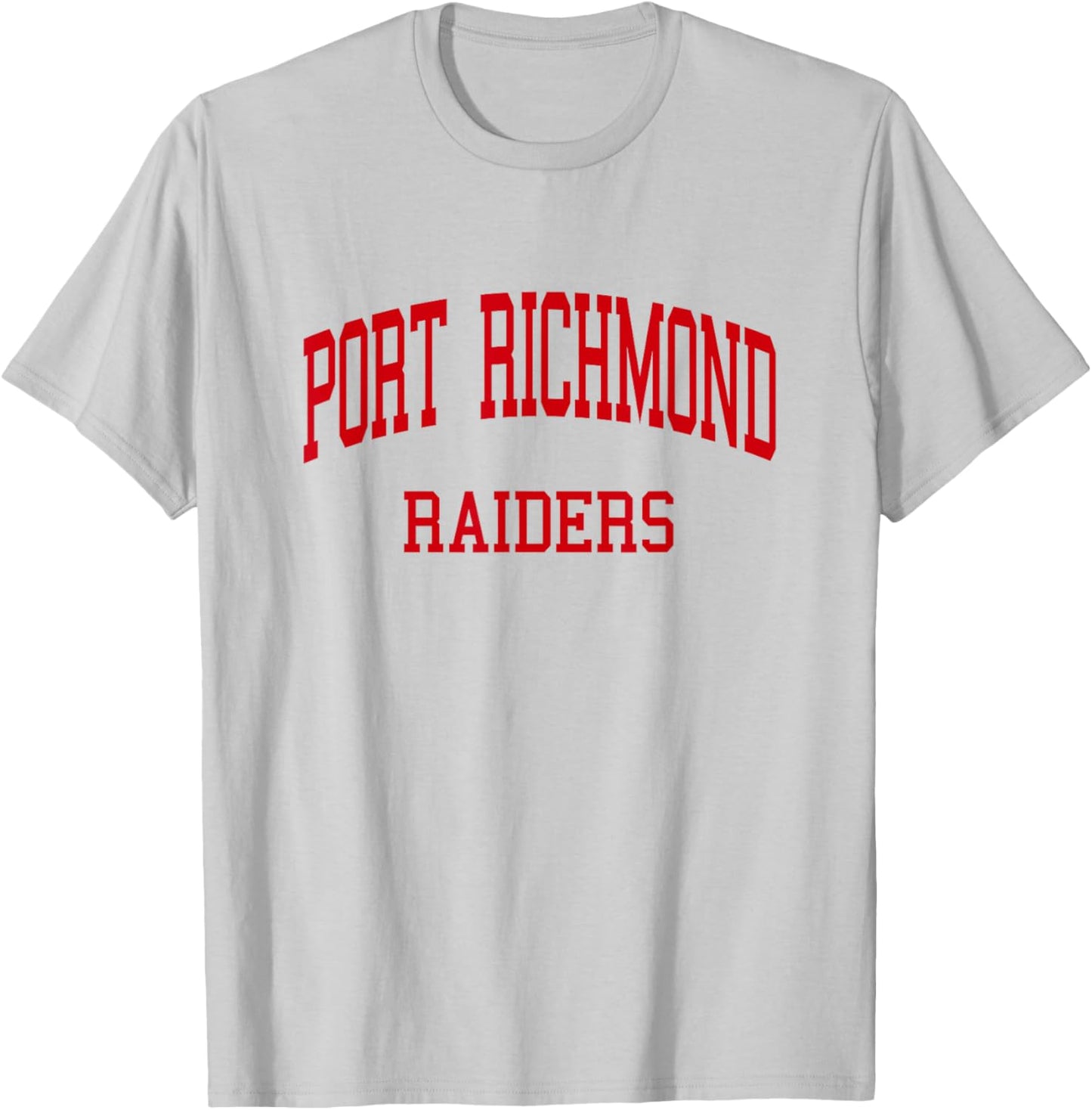 Port Richmond High School HS Staten Island NY Retro T-Shirt - T-Shirt | Ash