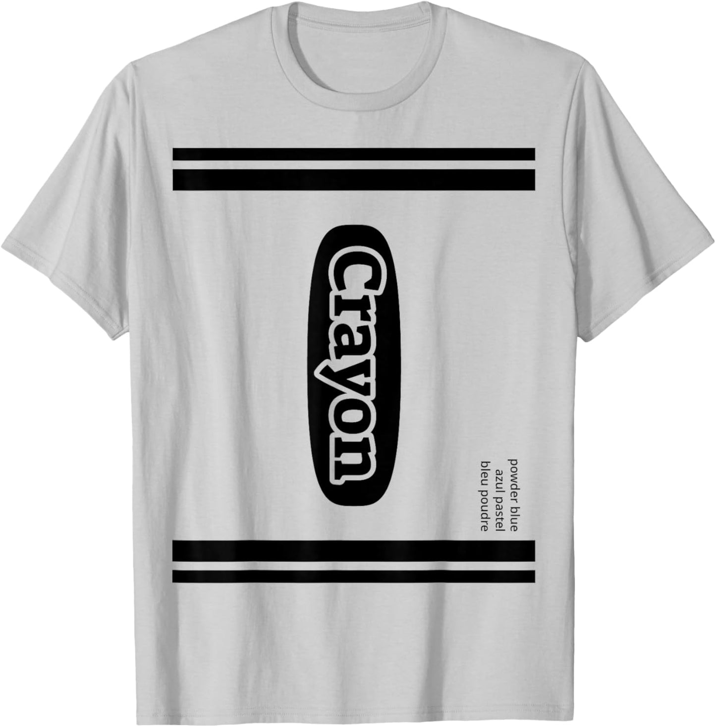 Crayon Powder Blue Group Costume T-Shirt - T-Shirt | Ash