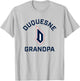Duquesne University Dukes Arched Grandpa T-Shirt - T-Shirt | Ash