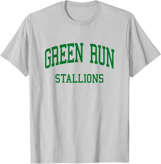 Green Run High School HS Virginia Beach VA Retro T-Shirt - T-Shirt | Ash