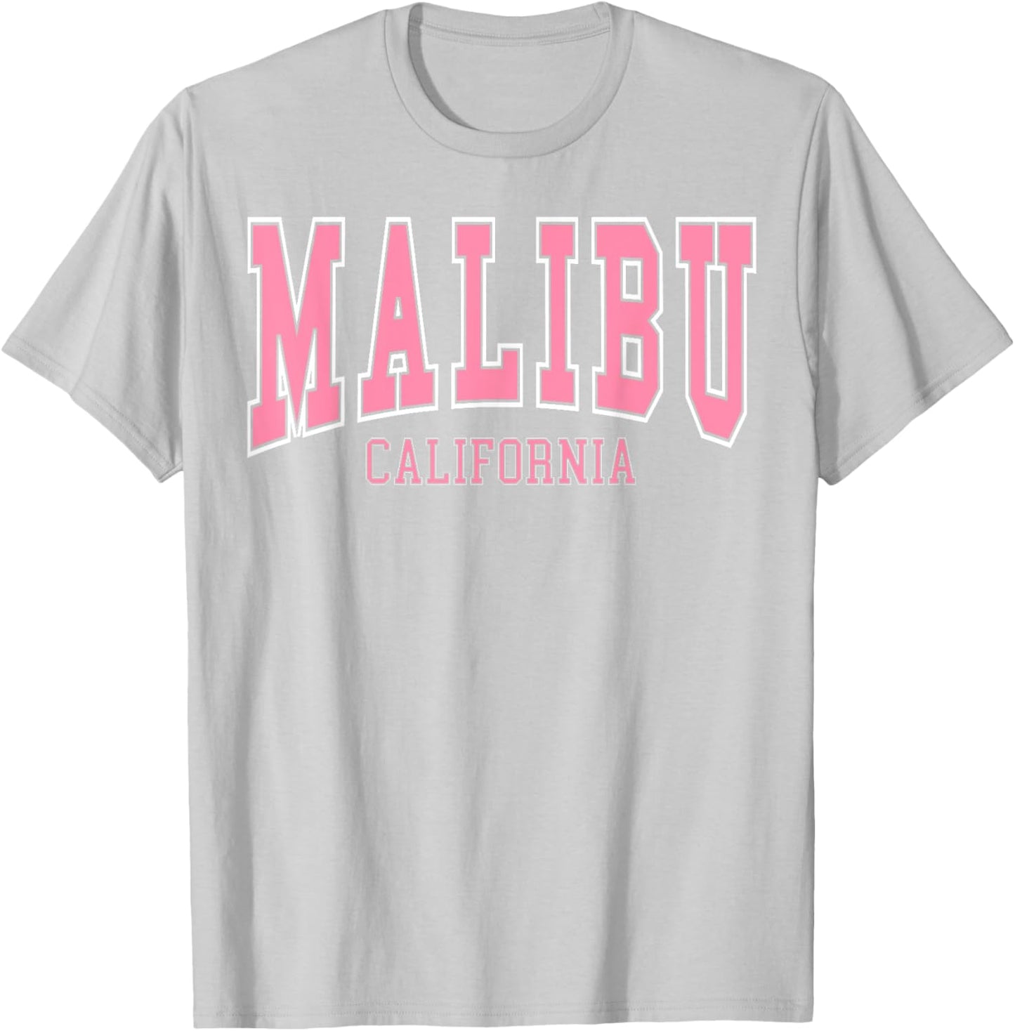 Preppy Varsity Pink Malibu California Teen Girls T-Shirt - T-Shirt | Ash