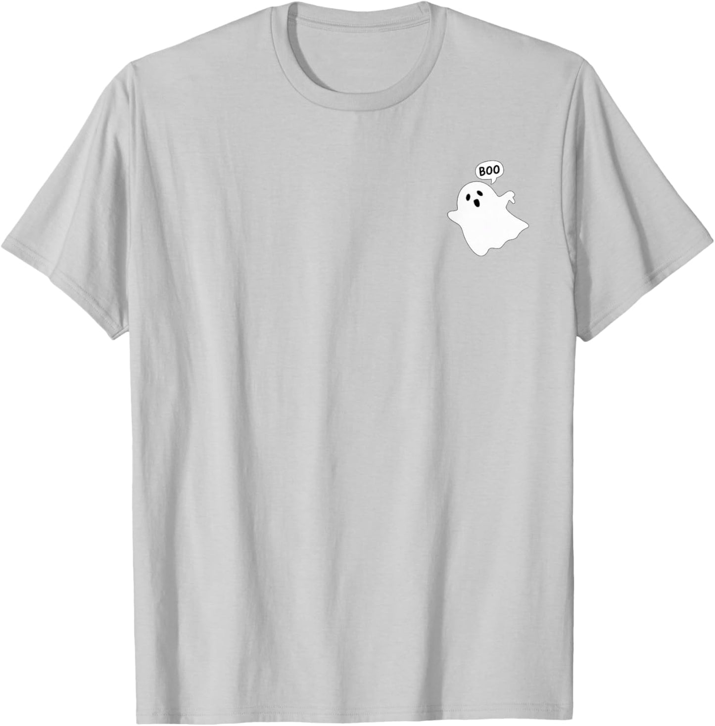 Thumbs Down Ghost Screaming Boo Disapproval Ghost halloween T-Shirt - T-Shirt | Ash