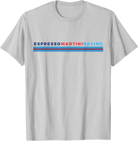 Espresso Martini Racing Coffee Cocktail Cafe Drink Bar Team T-Shirt - T-Shirt | Ash