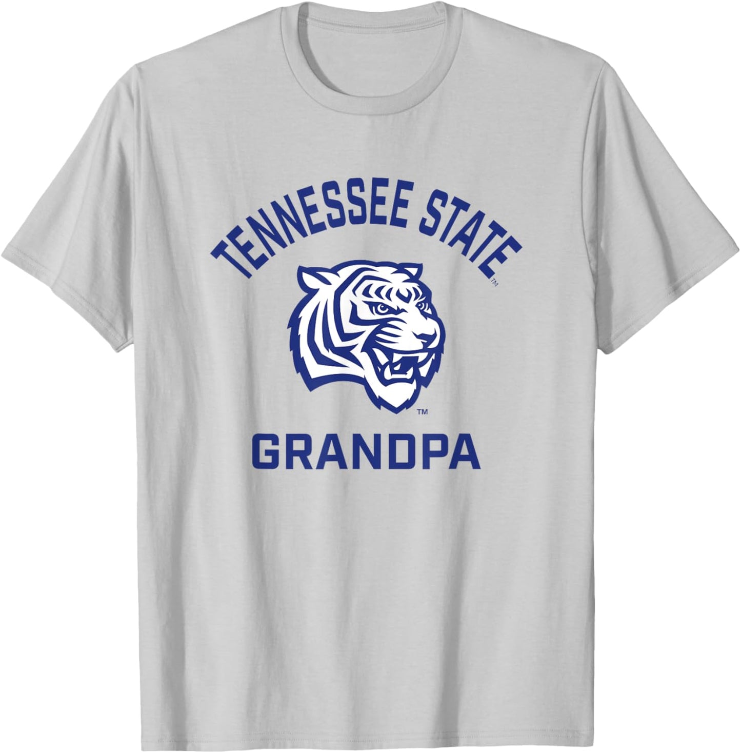 Tennessee State University TSU Tigers Arched Grandpa T-Shirt - T-Shirt | Ash