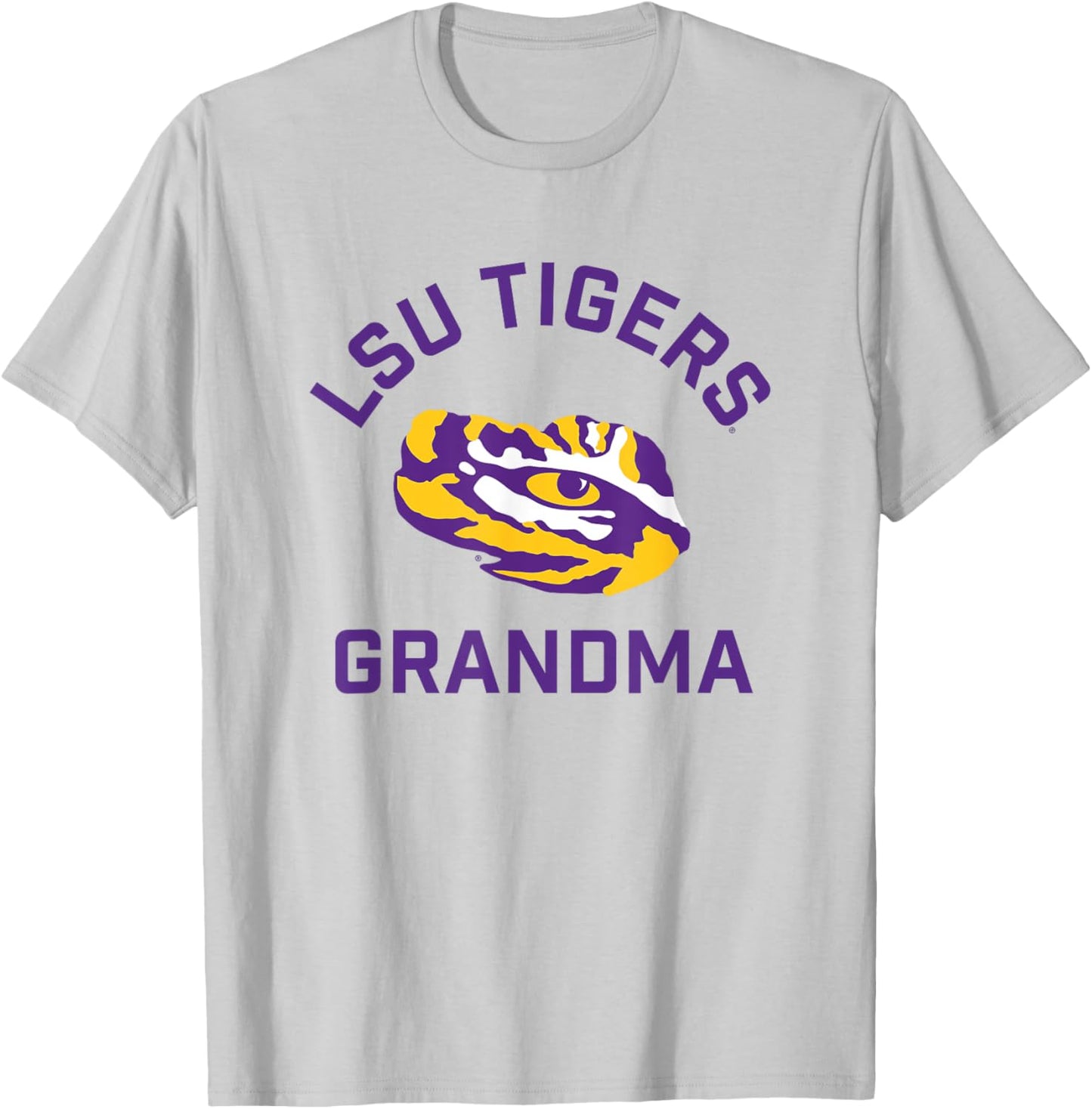 LSU Tigers Arched Grandma T-Shirt - T-Shirt | Ash