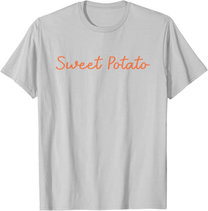 Sweet Potato and Kind of Rude Potato Funny Quote T-Shirt - T-Shirt | Ash