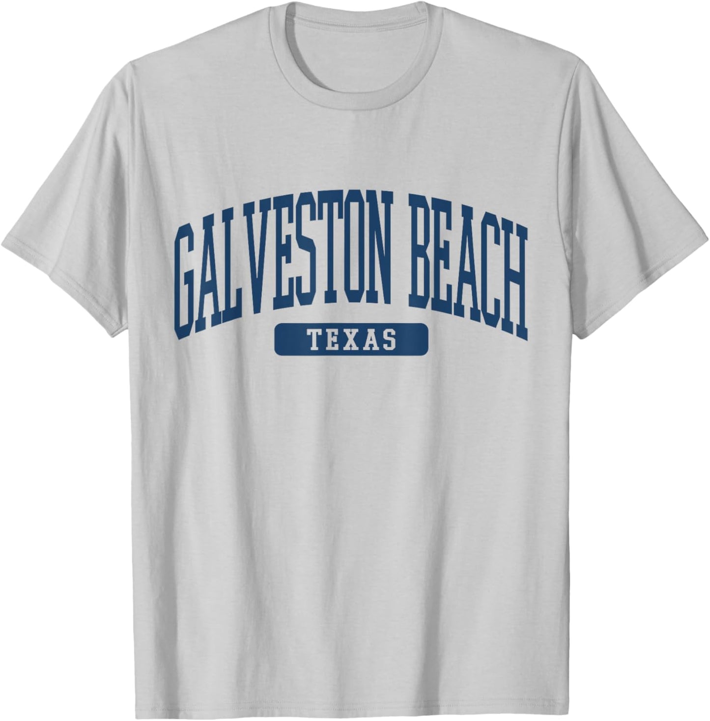 Galveston Beach Texas Souvenir Beach, Vintage, Minimalist T-Shirt - T-Shirt | Ash