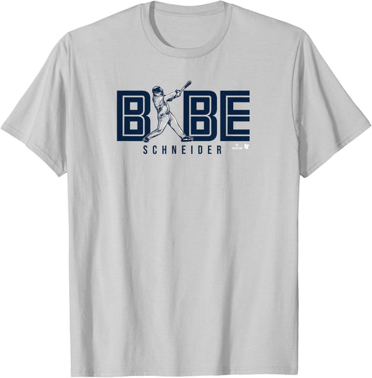 Davis Schneider: Babe - Toronto Baseball T-Shirt - T-Shirt | Ash