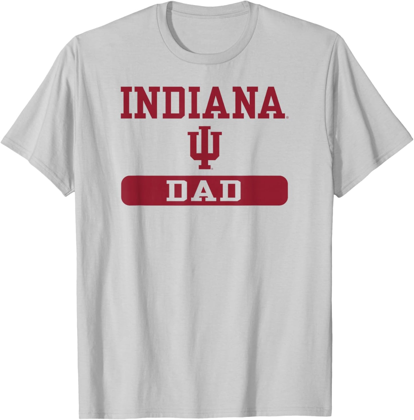 Indiana Hoosiers Dad White Officially Licensed T-Shirt - T-Shirt | Ash