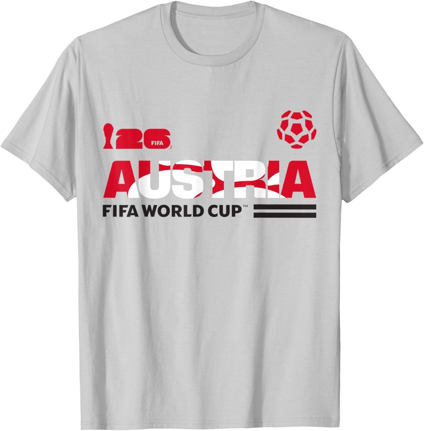FIFA World CUP26 Qualifier Österreich T-Shirt - T-Shirt | Ash