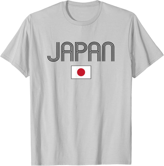 Vintage Japan Flag Souvenir Japanese Flag T-Shirt - T-Shirt | Ash