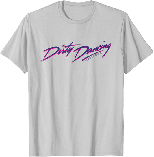 Dirty Dancing Classic Text Movie Logo T-Shirt - T-Shirt | Ash