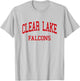 Clear Lake High School HS Houston TX Retro T-Shirt - T-Shirt | Ash