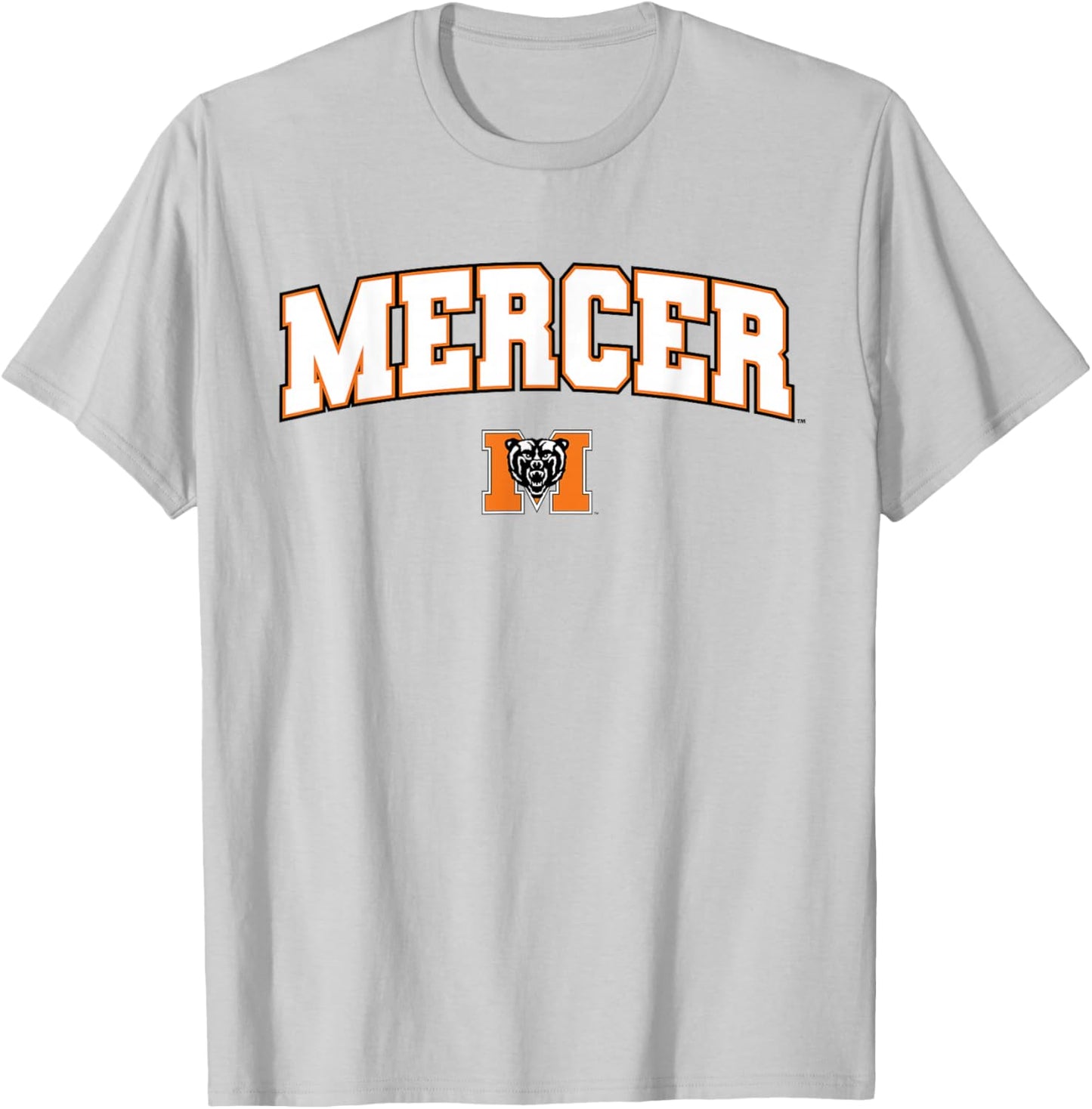 Mercer University Bears Arch Logo T-Shirt - T-Shirt | Ash
