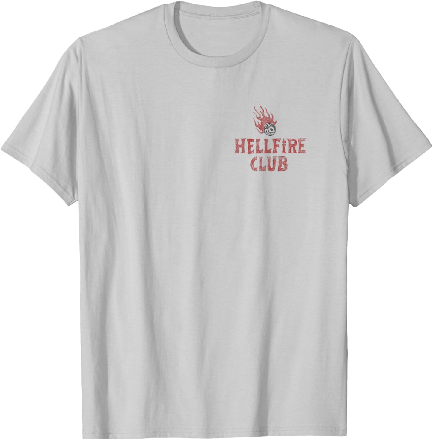 Stranger Things Hellfire Wanted Officially Licensed T-Shirt - T-Shirt | Ash